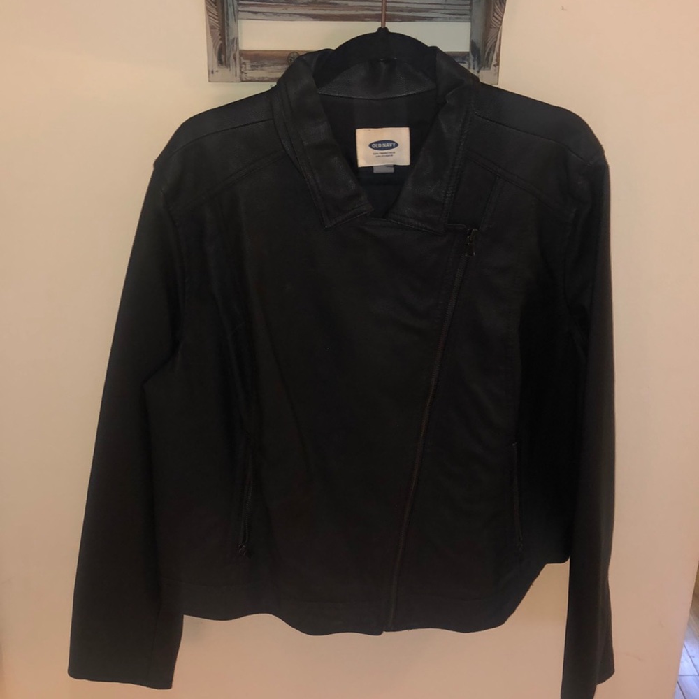 ◾️Faux Leather Moto Jacket